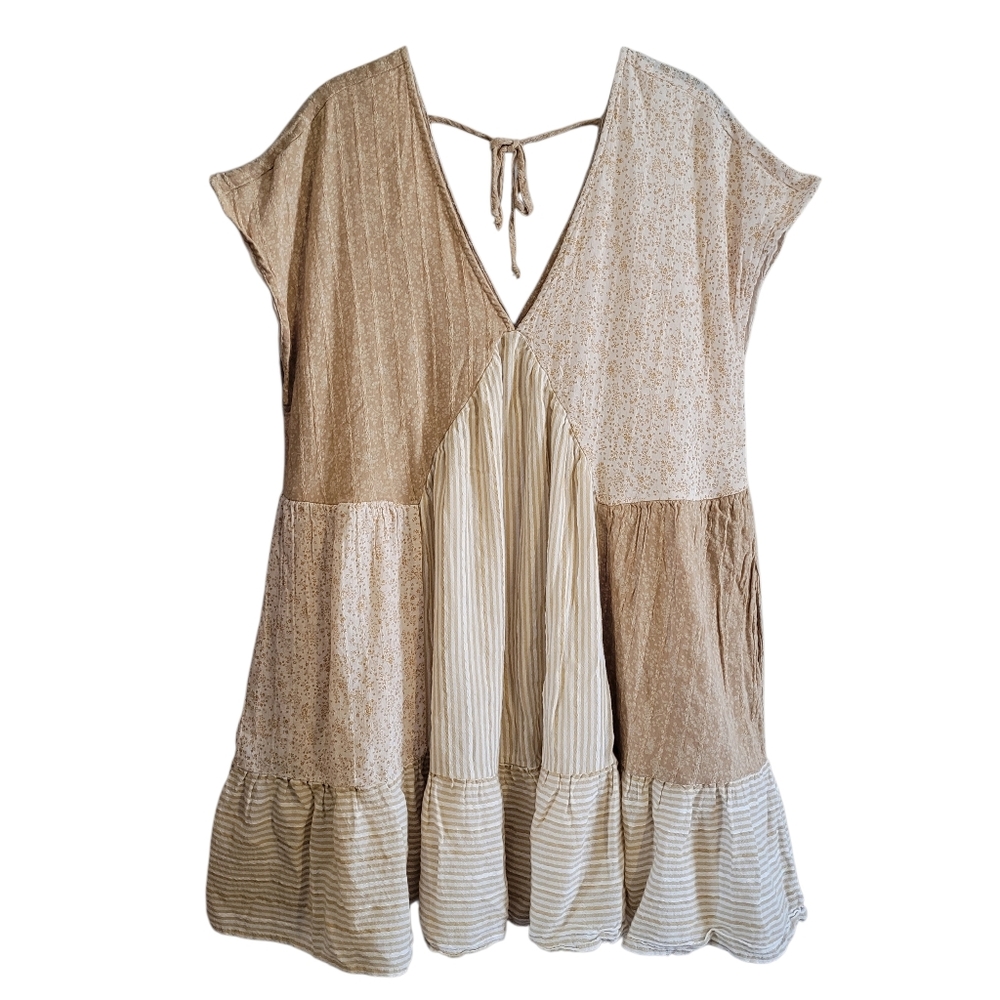 American Eagle Patchwork Oversized Swing Dress Sz… - image 1